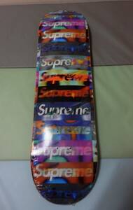 新品 納品書・フルタグ付き Supreme シュプリーム デッキ DECK Distorted Logo skateboard Black フィルム未開封 ステッカー封入 正規品