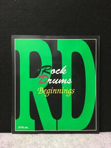 ★BIGNNINGS　ロック・ドラム・ビギニングス CD付★未使用品・未開封CD★1999年★東京音楽書院★教則本★RNN-14★