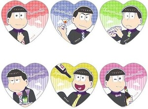 ★おそ松さん★カーテン魂限定/バーテンダー★ハート缶バッジ 6個SET★新品★