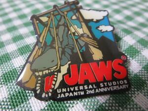 USJ ピンバッジ JAWS 2周年記念