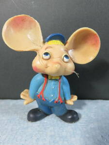 珍品　昭和レトロ　　ネズミのキャラクター　「トッポジージョ　ソフビ人形」　高さ　約７．３ｃｍ　MARIA　PEREGO
