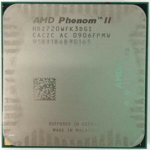 AMD Phenom Ⅱ X3 720 ×1枚 クアッドコア 2.80GHz プロセッサ HDZ720WFK3DGI ソケット AM3 デスクトップ用 即決【中古】【送料無料】