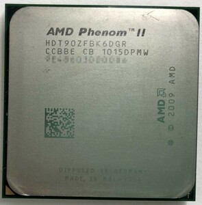 AMD Phenom Ⅱ X6 1090t ×1枚 クアッドコア 3.20GHz プロセッサ HDT90ZFBK6DGR ソケット AM3 デスクトップ用 即決【中古品】【送料無料】