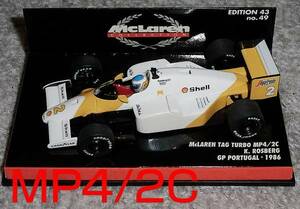 1/43マクラーレン TAG ポルシェ MP4/2C ロズベルグ 1986 ポルトガルGP McLaren PORSCHE