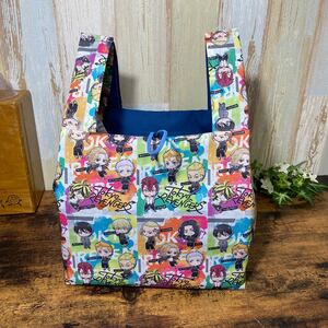 ハンドメイド エコバッグ レジ袋型 コンビニサイズ リベンジャーズ柄