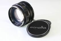 実用★ミノルタ MINOLTA AUTO ROKKOR-PF 58mm F1.4★KK224_画像1