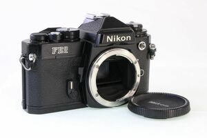 実用★ニコン Nikon FE2 ボディブラック★シャッター全速・Aモード完動★くもり★BBB915