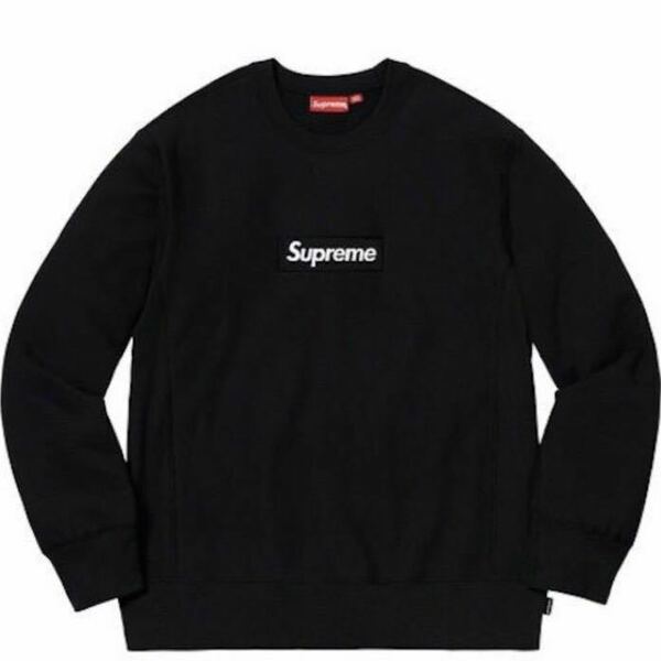 Supreme Box Logo Crewneck 美品 シュプリーム ボックスロゴ クルーネック スウェット ブラック 黒