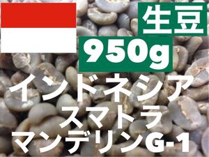 生豆インドネシア スマトラ マンデリン Grade-1 950g *即購入可