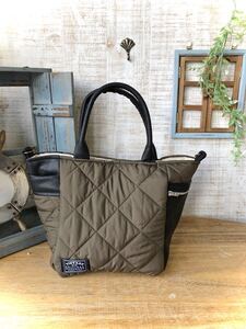 245 12月25日まで! キルティング×レザー 2way バッグ