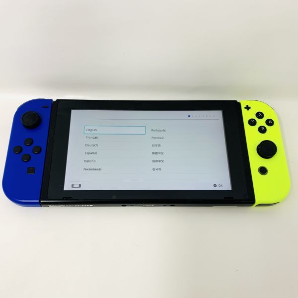 海外通販 限定品 新型Nintendo Switch ブルー/ネオンイエロー 家庭用ゲーム本体