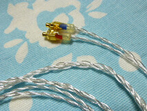 MMCX ケーブル 銀メッキOFC 六芯編み込み 2.5mm4極 DP-X1 AK300 Shure FX850 Westone_画像3