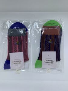vivienne westwood ヴィヴィアンウエストウッド レディースソックス 2点セット ピンク ブラウン 新品未使用品