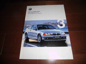 BMW3シリーズ・クーペ　【E46前期　カタログのみ　1999年5月　37ページ】　328Ci