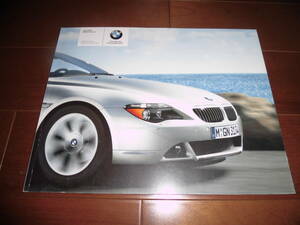 BMW6シリーズ　英語版カタログ　【E63　カタログのみ　2004年　81ページ】645Ciクーペ/645Ciコンバーチブル