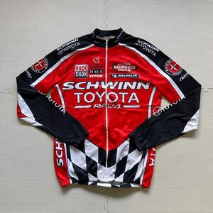 DE MARCHI Italy made cycle jersey jacket XL size SCHIWINN TOYOTA Dainese