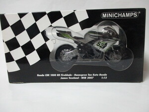 即決　PMA ミニチャンプス製 1/12 ホンダ CBR1000RR ファイヤーブレード 2007年WSB №44 ロベルト・ロルフォ　デティールアップ