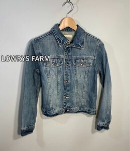 ■LOWRYS FARM ローリーファーム■デニムジャケット　Gジャン:M☆BH-791