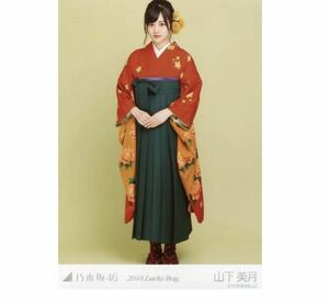  266 乃木坂46 生写真 公式グッズ 1枚　山下美月　ヒキ　2018 福袋 LuckyBag 限定品　着物