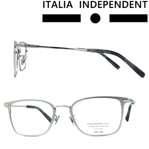 ITALIA INDEPENDENT イタリア インディペンデント ブランド メガネフレーム マットシルバー 眼鏡 II-JP5504-075-MAT