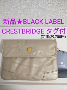 新品★ブラックレーベルクレストブリッジ クラッチバッグ ゴールド ポーチ