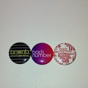 back number 缶バッジ3個セット 日本武道館 stay with us