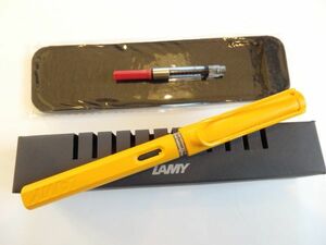 ◆【送料210円】LAMY ラミー サファリ 2020年限定色 キャンディマンゴー ペン先：EF　純正コンバータ・ペンシース付属