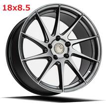 新品！Aodhan AH09 18x8.5+35 18インチ 5穴 PCD108 Matte Black 左右対称 ミラーリング フローフォーミング製法_画像8