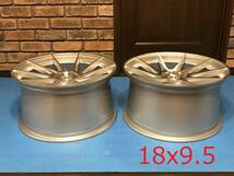 新品！Aodhan AH09 18x9.5+35 18インチ 5穴 PCD112 Silver Machined 左右対称 ミラーリング フローフォーム製法 ビッグキャリパー対応_画像6