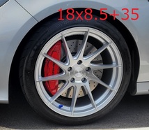 新品！Aodhan AH09 18x8.5+35 18インチ 5穴 PCD114.3 Silver Machined 左右対称 ミラーリング フローフォーム製法 ビッグキャリパー対応_画像4