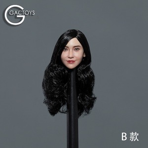 *GAC Toys*1/6 Asia beautiful person woman head ( black long car Lee hair )GAC-045B 6695
