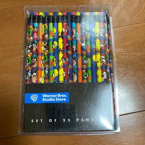 Warner Bros. 消ゴム付き鉛筆　25本入り　未使用