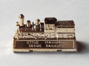  Vintage 60s U.S. miniature SL steam locomotiv ornament pencil sharpener Stone * mountain a tiger ntasi-nik railroad made in Japan die-cast 