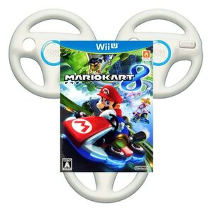 動作品 即納 / 3人プレイ用 Wii U マリオカート8 ハンドル3個付セット / 匿名配送 / お急ぎ対応致します