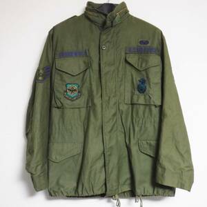 ▲ 美品 80's フルパッチ USAF M65 フィールドジャケット M medium US AIR FORCE USAF ワッペン パッチ m51 m43 army SEALS NAVY