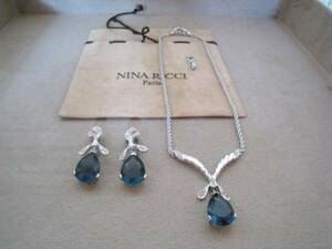  Vintage * Nina Ricci *biju-* necklace . earrings *