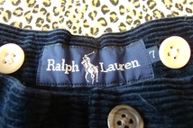 美品 ラルフローレン Ralphlauren コーディロイ 紺 キュロット_画像2