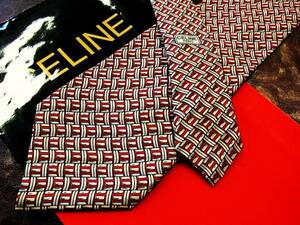 *SALE[USED staple product ]z3208 Celine [ Logo ] necktie!