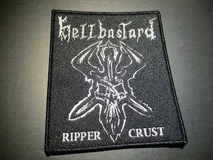 HELLBASTARD embroidery patch badge / discharge crust slayer