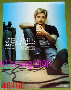 Jesse McCartney Right Where You Want Me 告知ポスター B