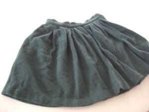  beautiful goods Ray Beams wool flair skirt green 1