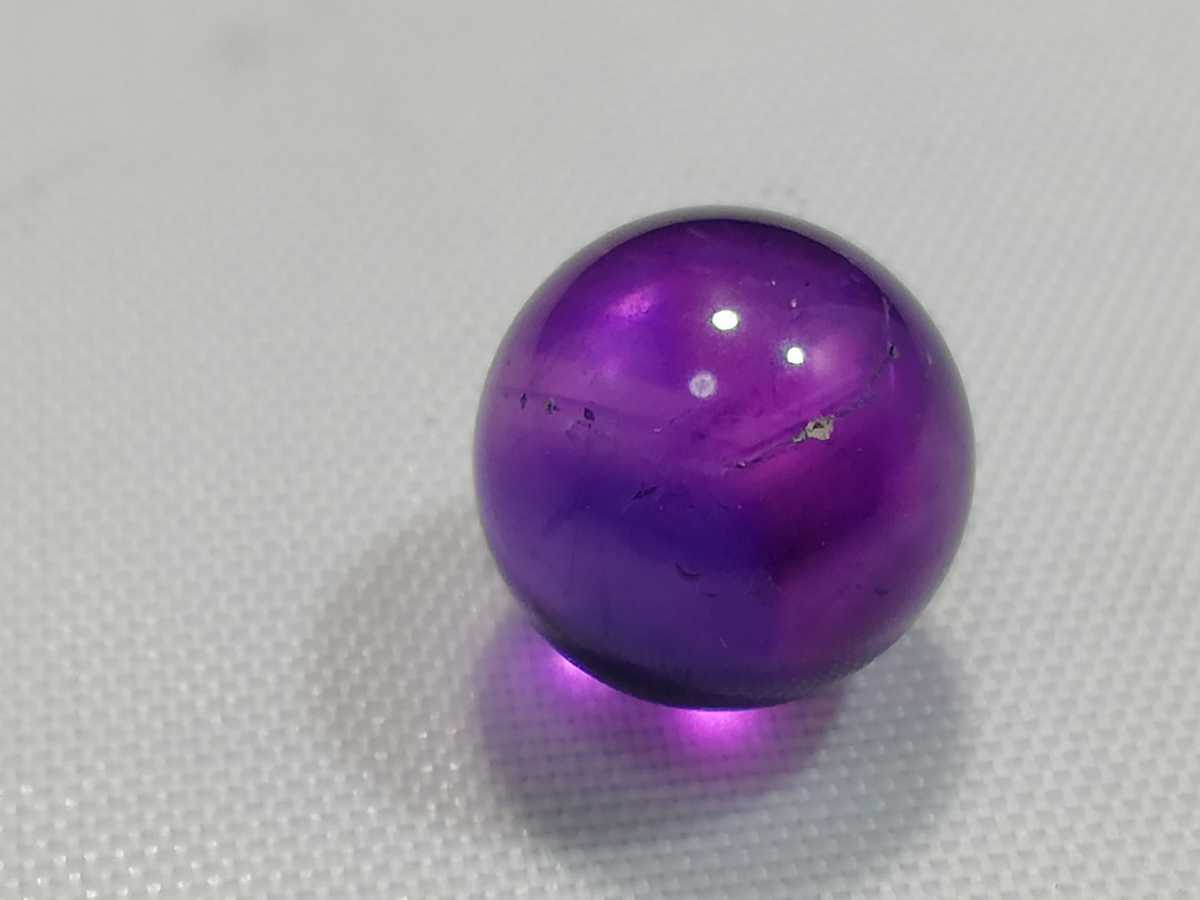 未使用品】 紫水晶玉 (愛の守護石)絆 - 置物