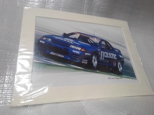 イラスト カルソニック インパル スカイライン GT-R 星野一義 R32 グループA CALSONIC TEAM IMPUL BNR32 GrA