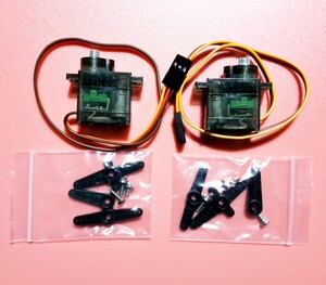 超小型 サーボ モーター 金属歯車 Servo motor 2個