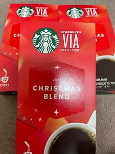 スターバックス★クリスマスVIA★12本×3★賞味期限2022/07/29★送料込★スタバ★スターバックスヴィア★VIA