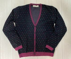 WACKO MARIA DOTS LAME KNIT CARDIGAN