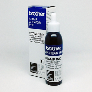 ブラザースタンプクリエータープロ用補充インク　インク黒色20cc大容量ボトル１本 PRINKB