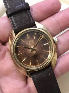 希少　セイコー　GS GRAND SEIKO 4520-7000 グランドセイコー メダリオン GSメダル　ゴールド ケース　メンズ腕時計 自動巻　稼働中