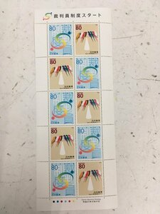 日本郵便 切手 80円 シート 裁判員制度スタート 未使用