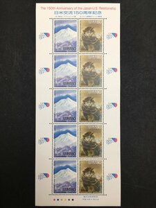 日本郵便 切手 80円 シート 日米交流150周年記念 未使用